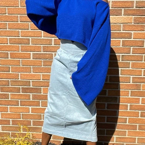 Vintage high waist Denim skirt - Picture 3 of 6